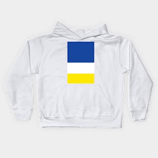 Everton Blue White Yellow Tricolour Design Kids Hoodie